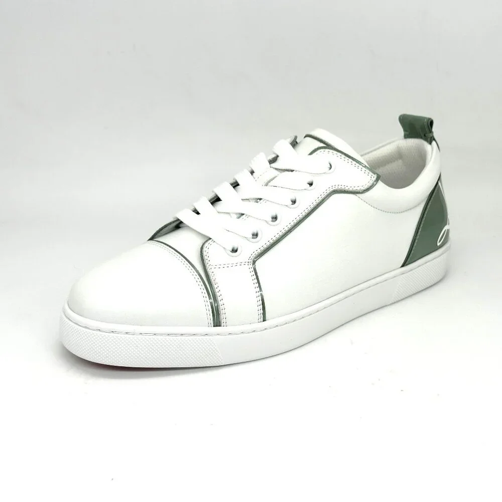 Christian Louboutin FUN LOUISE Junior Leather Signature Low Top Sneakers Shoes